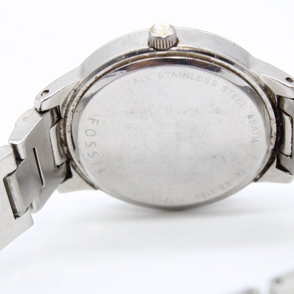 Fossil Watch Womens Jesse Es2189 Classic Pink Stainless-Steel Rhinestones Quartz - Picture 8 of 8